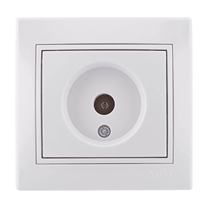Розетка, TV единственная, "Mira Lezard", скрытой проводки, белая