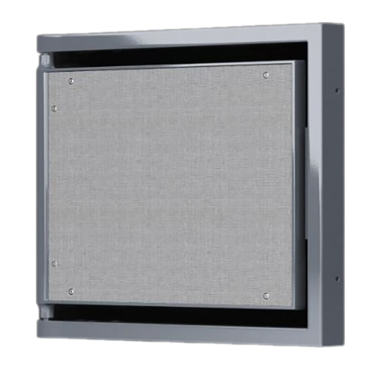 Лючок металлический под плитку 400*300 "Shagma", 360*333мм