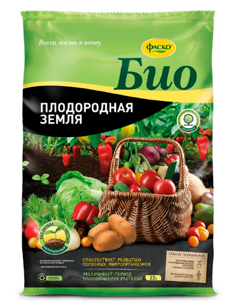 ГРУНТ "ПЛОДОРОДНАЯ ЗЕМЛЯ" 22 Л (1/52) "ФАСКО БИО"