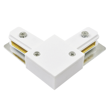 Коннектор угловой "АC-1W-TL" для трекового светильника, белый IN HOME