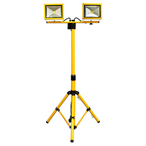 Прожектор светодиодный на штативе "Feron" 2шт по 30Вт 6400К холодный белый 5400Лм 220В "LL-502"