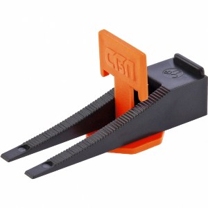 Система выравнивания плитки "Decor", 1,4мм, набор в пакете "Зажим Флажок 40шт+Клин Двойной 40шт"