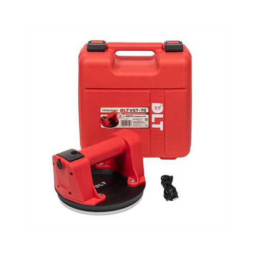 Присоска электрическая "DLT VST-80" для гладкой и рельефной плитки с АВТО подкачкой, d8 дюймов