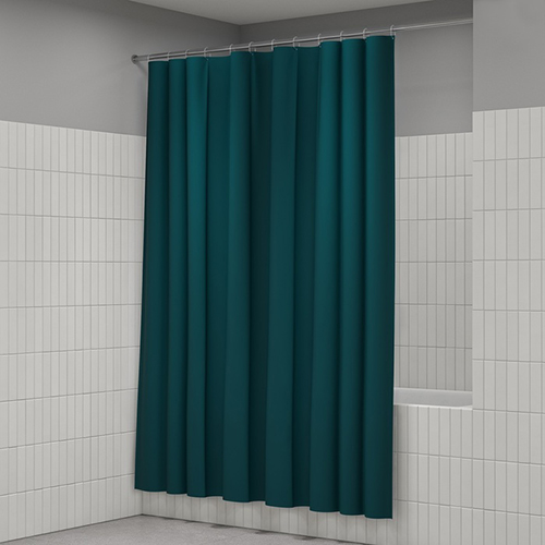 Шторка для ванной "Iddis P04PE18i11", темно-зеленый, 2000*1800мм