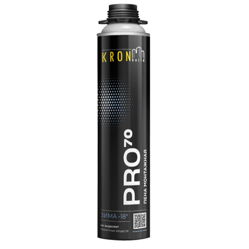 Пена монтажная профессиональная зимняя "KRONbuild Зима PRO 70", 950 гр