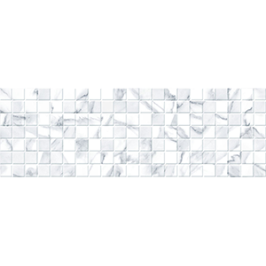 Плитка керамическая настенная "Калаката" 200*600мм, глянцевая, серая, мозаика