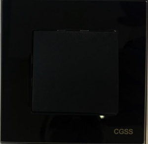 Выключатель 1-кл. черный, скрытой проводки &quot;CGSS&quot; с рамкой 
