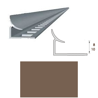 Раскладка, 7-8мм, L=2,5м, внутренняя, &quot;Шоколадный&quot;