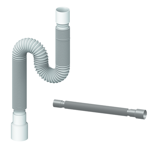Труба гофрированная 40*40/50, 1200мм, D120, &quot;Unicorn&quot;
