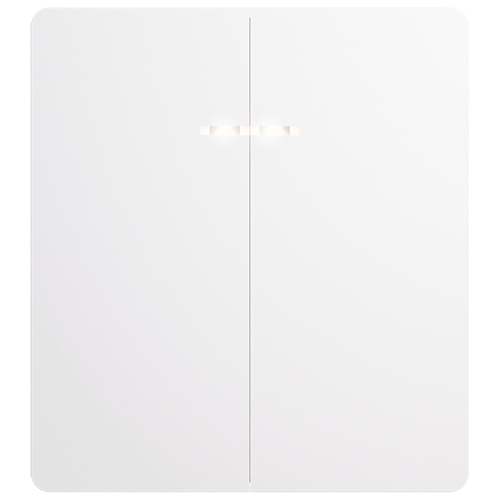 Выключатель 2-кл. с инд., с/п, 10А, ROUND перламутр