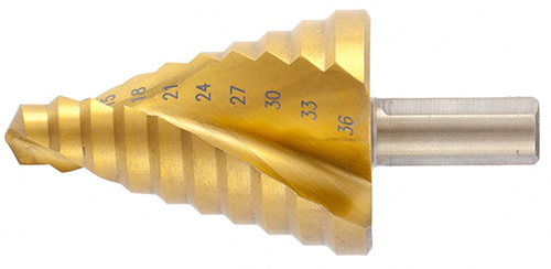 Сверло по металлу ступенчатое HSS 9-36мм Matrix