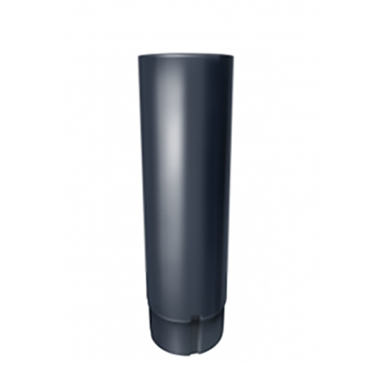 Металлическая труба водосточная "Мокрый асфальт" "Grand Line" d=90мм, 3м