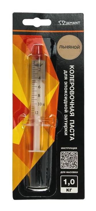 Колеровочная паста водоотталкивающая "ДИАМАНТ , к 1кг, "014 льняной" эпоксидная