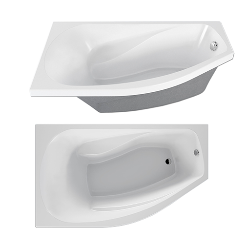 Ванна акриловая "Venta", 1500*900*610мм, правая, экран