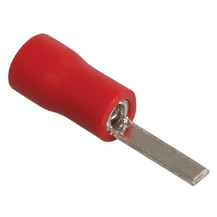 Наконечник плоский НпИш, сечение: 0,5-1,5мм2, красный "ИЭК" 10шт