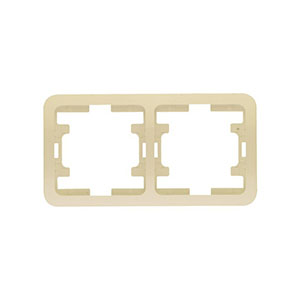 Рамка 2-ая, "Mimoza Makel", кремовая, горизонтальная