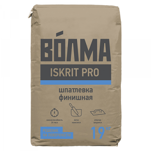 Шпатлевка на полимерной основе &quot;Волма ISKRIT Pro&quot;, белый 19кг