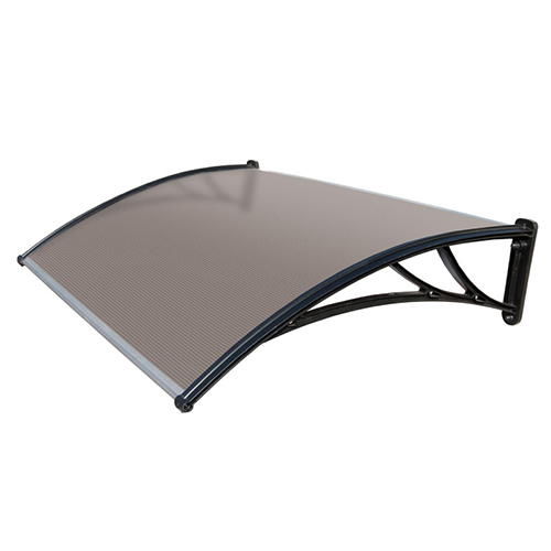 Kозырек бронзовый с черным кронштейном, 1,5м