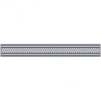 Бордюр керамический настенный "Эрмида" 50*400мм, серый