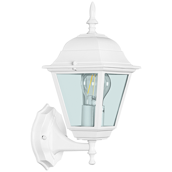 Светильник садово-парковый "Feron" настенный "4201" Е27, 100Вт, 220В, IP44, белый