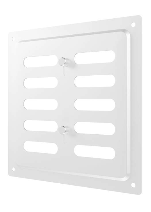 Решетка вентиляционная MER регулируемая 150x154 окраш.сталь White ERA