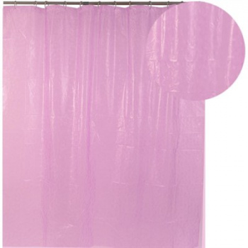 Шторка для ванной "004" 1800*1800мм, розовая
