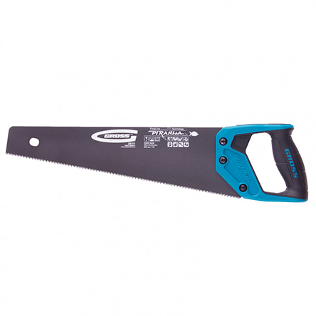 Ножовка &quot;Gross&quot; по дереву 400мм, каленый зуб, трехгранная заточка, тефлоновоепокрытие полотна, двухкомпонентная рукоятка
