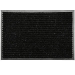Коврик "Ребристый", влаговпитывающий, "Черный", 600*900мм