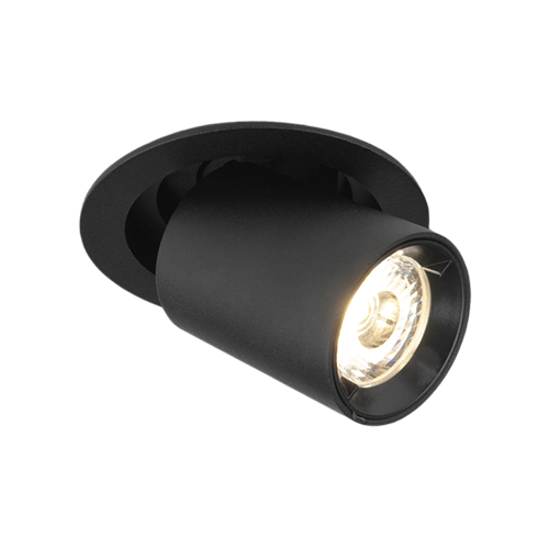 Светильник  светодиодный &quot;Pispa&quot; 9917 LED 10W, 4200K, 1020Лм, встр. круг, черный матовый