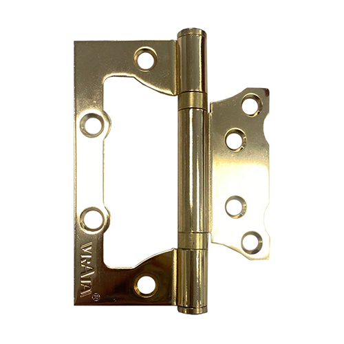 Петля универсальная без врезки Vrata "PB-C-В", 100*75*2мм, "Золото"