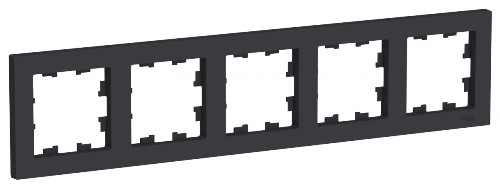 Рамка 5-постовая, универсальная, ATLASDESIGN карбон