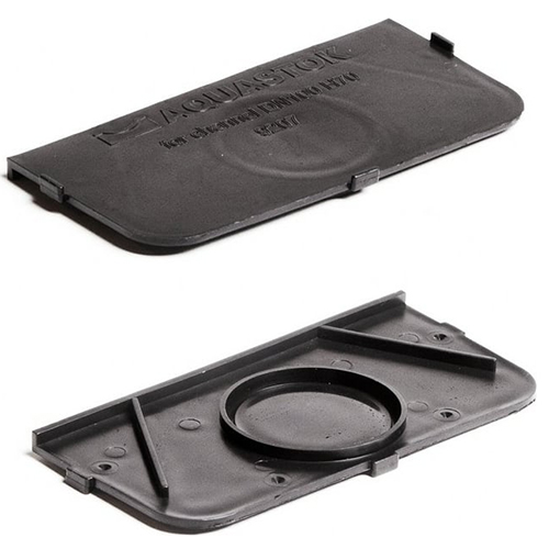 Заглушка лотка пластиковая 100*55-70мм "Aquastok"