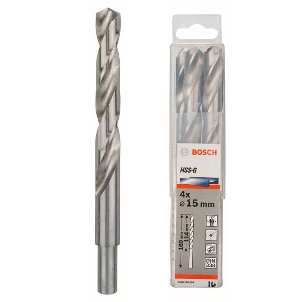 Сверло "Bosch" по металлу HSS-G 15*114*169мм