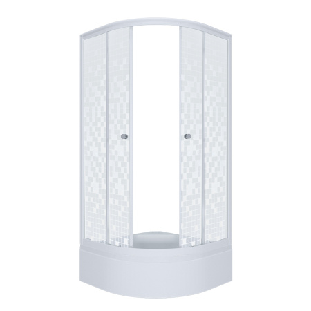 Душевой угол "Стандарт  В", 1000*1000мм, средний поддон, рисунок аква мозайка