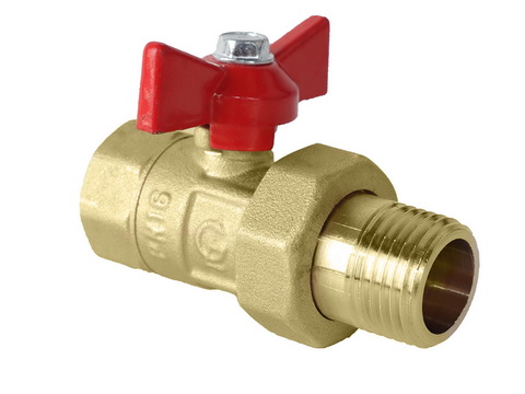 Клапан шаровый с американкой "Бабочка" F*МCB 1/2в/н "Галлоп практик"