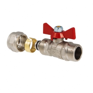 Кран шаровый "Бабочка" европейский стандарт 20*1/2н