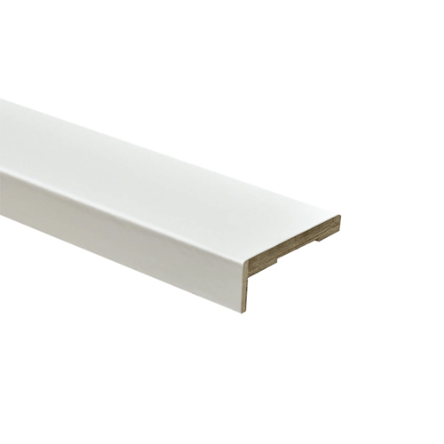 Наличник дверной плоский, 70*2150*8мм, телескопический ,  "Эмалит белый" ФлайДорс