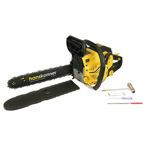 Пила бензиновая цепная HGC1618 1.6 кВт, шина 16", 64 звена, шаг цепи 0,325" Hanskonner