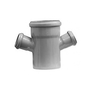 Крестовина одноплоскостная для внутренней канализации РР d110/110/50/50*45°