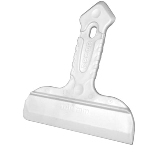 Шпатель 140мм, двусторонний, резиновая ручка, Decor, Россия