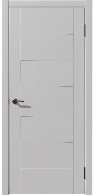 Дверное полотно "Пион", 700*2000*38мм, глухое, ламинатин, "Серый" Дубрава-Сибирь