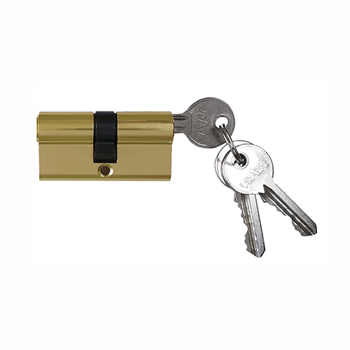 Цилиндр дверной алюминий "Vrata ЦМ 70(30/40)-3К PG", "Золото"