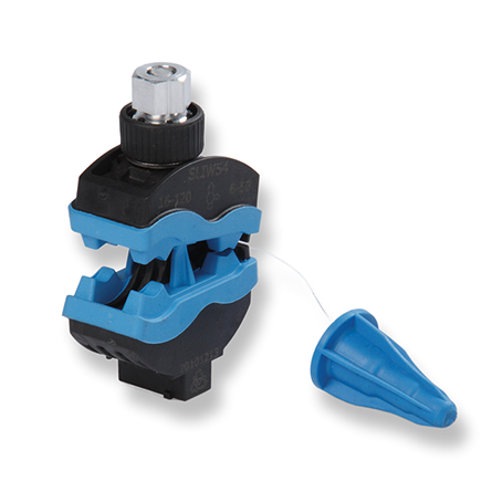 Герметичный изолированный прокалывающий зажим "SLIW54", магистраль изолированный-16-120Al/Cu; отпайка изолированный-6-50Al/Cu, "Ensto"