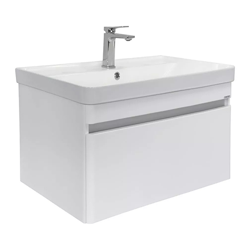 Тумба "Валдай 80П", 810*460*475мм, белый матовый, подвесная с умывальник "Comforty 4480"