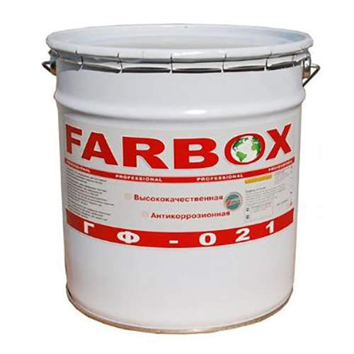 Грунтовка ГФ-021 ТУ "Farbox", 20кг, красно-коричневый