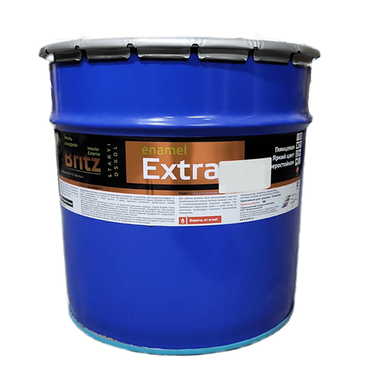 Эмаль вишневая ПФ-115 ГОСТ "Бриц", 20кг