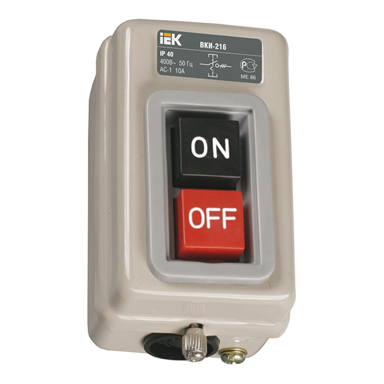 Выключатель ВКИ-216 3Р 10А, 230/400В IP40 "ИЭК"