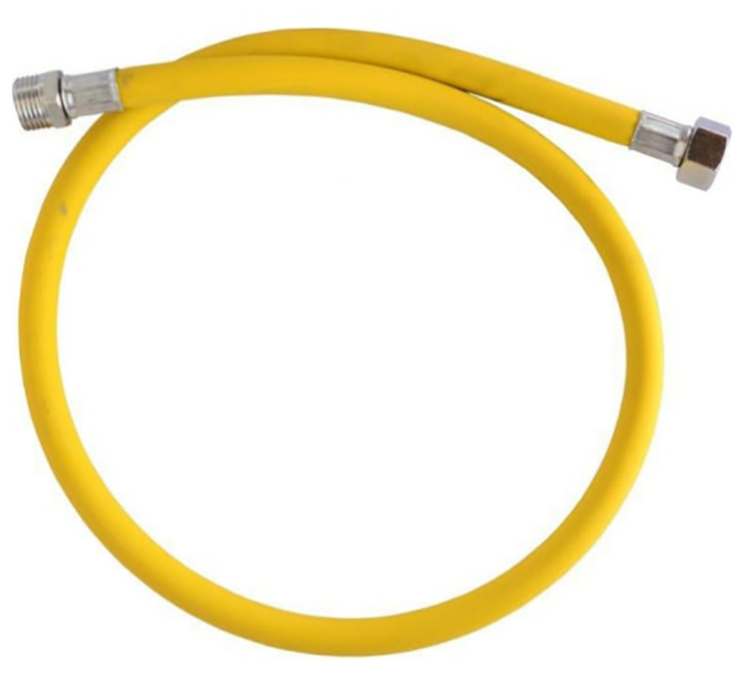 Подводка для газа ПВХ "Elka" 15мм, 1/2в/н,  1м