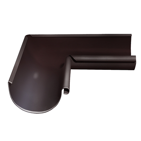 Металлический угол желоба внутренний 90° "Шоколад" "Grand Line" d=125
