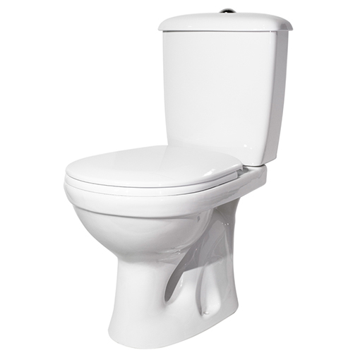 Унитаз-компакт "Суперкомпакт" вертикальный выпуск, нижняя подводка  с крышкой